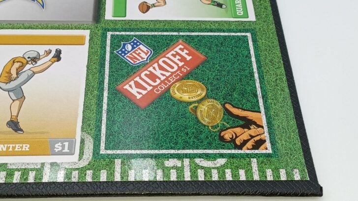 Kickoff space in NFL-Opoly Junior