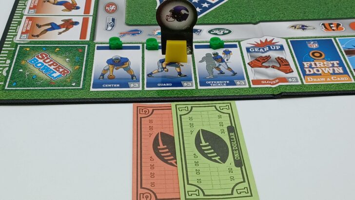 Paying rent on a monopoly in NFL-Opoly Junior