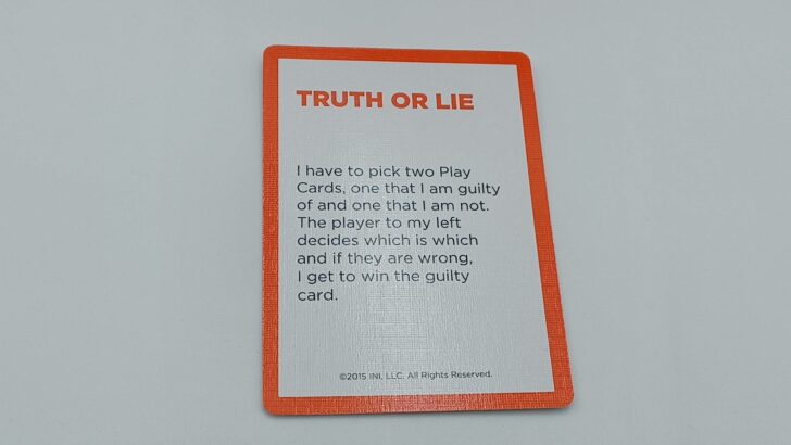 Rule card